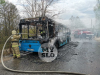 В Туле на ходу загорелся автобус №26, Фото: 2