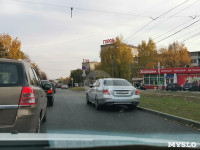 На улице Металлургов в Туле запретили остановку и стоянку, Фото: 12