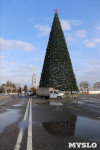 В Туле начали разбирать ёлку на площади Ленина, Фото: 1