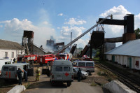 Пожар на хлебоприемном предприятии в Плавске., Фото: 32