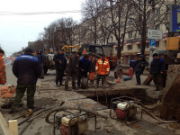Порыв водопровода на пр. Ленина 4 апреля 2014, Фото: 7