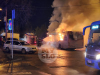 Сгорел автобус в Заречье , Фото: 4