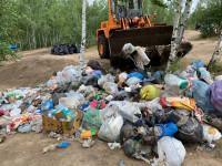 Региональный оператор «МСК-НТ» вывез собранный на субботнике мусор на территории Романцевских гор, Фото: 2