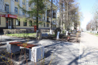 В Туле на пр. Ленина «аллею фонтанов» заменили на вазоны, Фото: 1