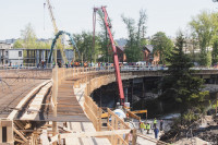 Монолитный мост через Упу в Туле: строители рассказали об особой технологии заливки бетона, Фото: 44