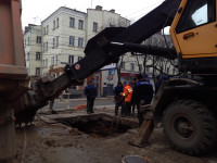 Порыв водопровода на пр. Ленина 4 апреля 2014, Фото: 5