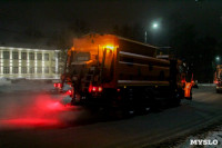 В ночь на 30 января тульские улицы убирали 107 единиц техники, Фото: 8