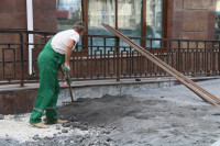На ул. Советской меняют тротуарную плитку, Фото: 1