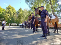 Безопасность отдыхающих в парке туляков обеспечивают полицейские на лошадях и велосипедах, Фото: 12