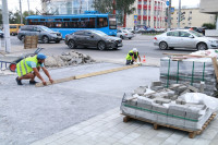 На ул. Советской меняют тротуарную плитку, Фото: 7