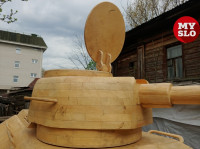 Тульский умелец смастерил деревянный танк весом в тонну, Фото: 21