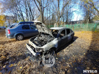 Ночной пожар в Петелино: огонь повредил три автомобиля, Фото: 8