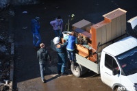 У дома, поврежденного взрывом в Ясногорске, демонтировали опасный угол стены, Фото: 34