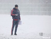 «Арсенал» готовится на снежном поле к игре против «Тосно», Фото: 10