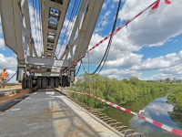 Восточный обвод: Строительство моста через Упу, Фото: 18