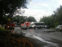 На Орловском шоссе столкнулись «Дэу» и микроавтобус, Фото: 5