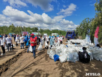 В Кондуках участники Всероссийской акции «Вода России» собрали 500 мешков мусора, Фото: 43