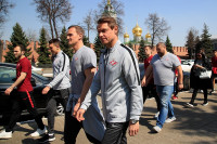 Футболисты и тренеры "Спартака" гуляют по Туле, Фото: 5