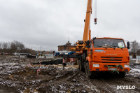 Как строят цех механического обезвоживания для очистных в Туле, Фото: 7