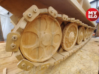 Тульский умелец смастерил деревянный танк весом в тонну, Фото: 6