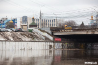 В Туле затопило Пролетарскую набережную, Фото: 7